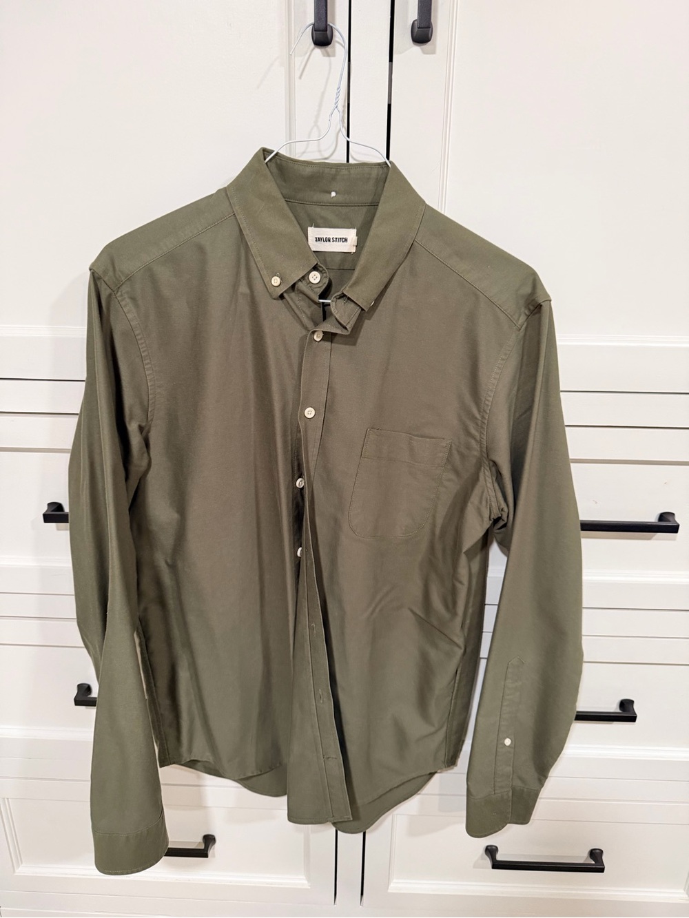 Taylor Stitch Olive Utility Button-Down